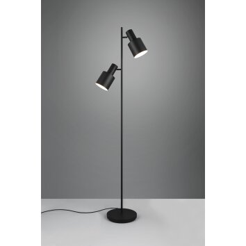 Agudo Lampadaire Luminaires Trio Noir, 2 lumières