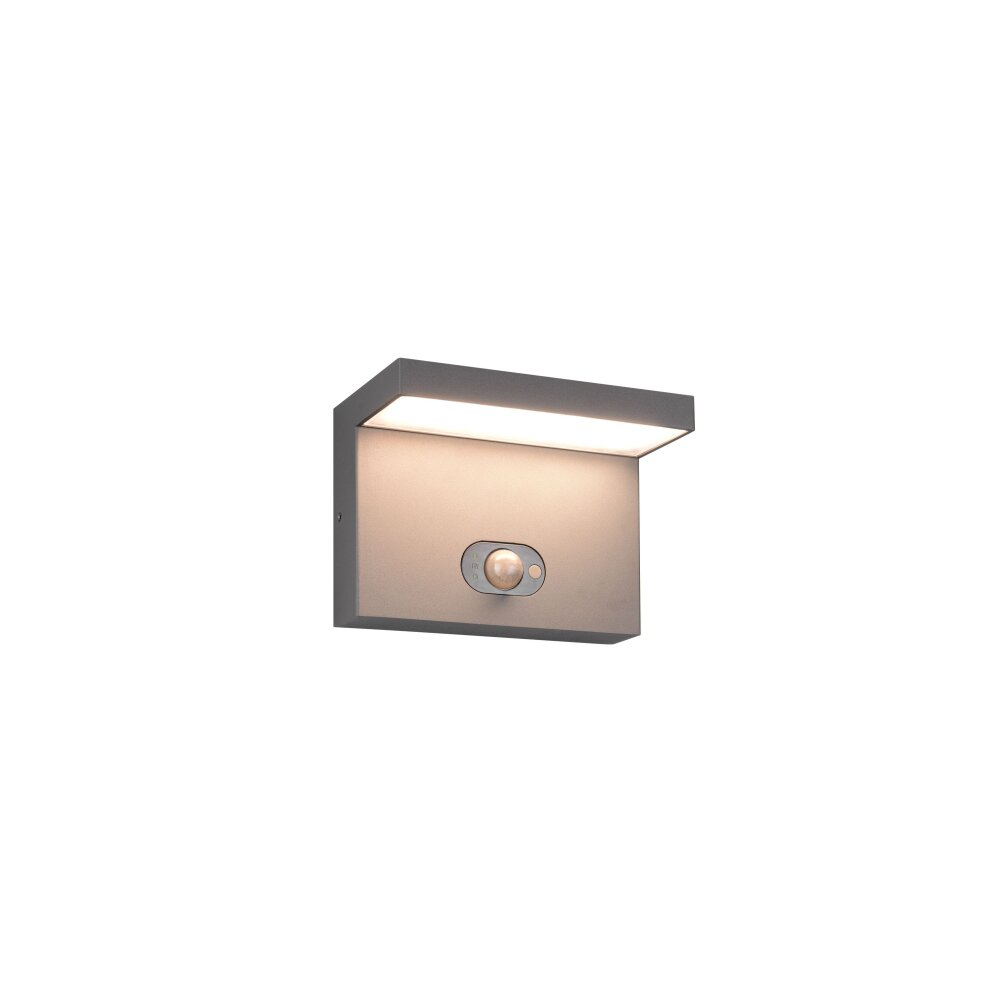 Blyde Applique murale Luminaires Trio LED Anthracite, 1 lumière, Détecteur de mouvement main product photo