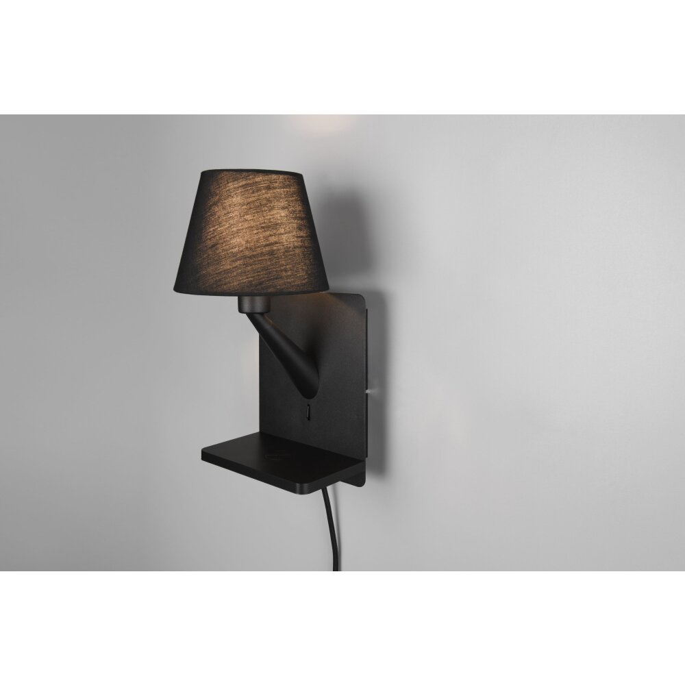 Comfort Applique murale Luminaires Trio Noir, 1 lumière main product photo