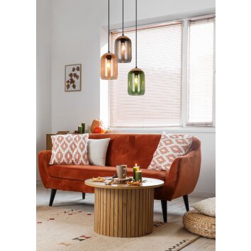 Cork Suspension Luminaires Trio Multicolore, 3 lumières