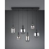 Diva Suspension Luminaires Trio Noir, 6 lumières