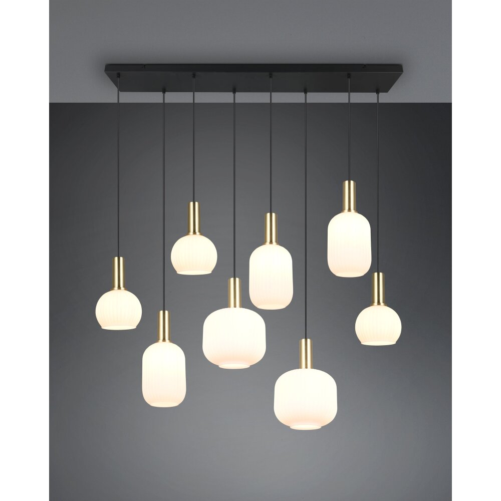 Diva Suspension Luminaires Trio Laiton, 8 lumières main product photo
