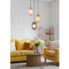 Facette Suspension Luminaires Trio Noir, 3 lumières