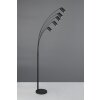 Marley Lampadaire, Lampadaires arc Luminaires Trio Noir, 5 lumières