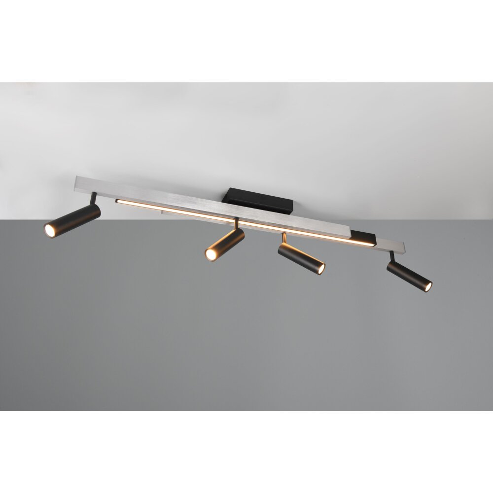 Zeno Plafonnier Luminaires Trio LED Aluminium, 5 lumières, Télécommandes main product photo