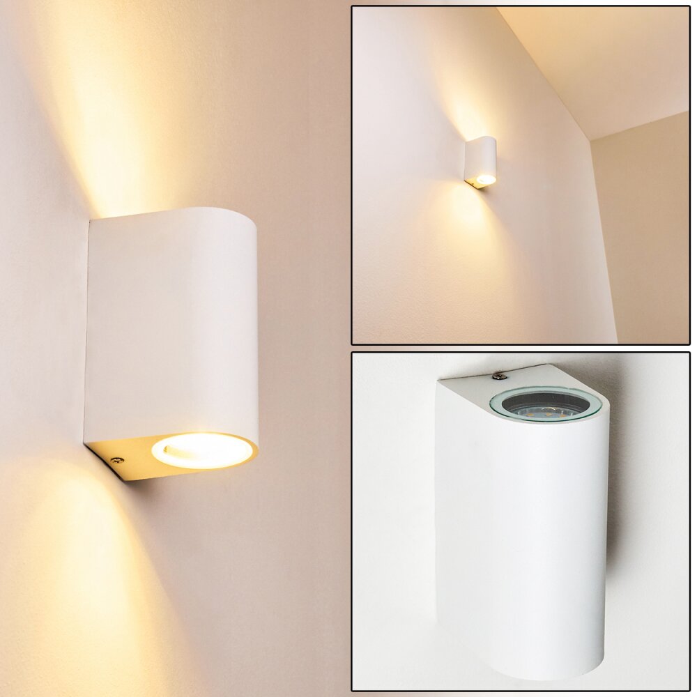 Applique murale d'extérieur Pailly LED Blanc, 2 lumières main product photo