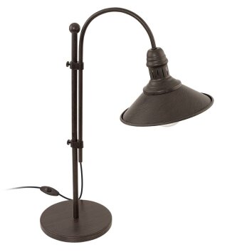 Lampe de table Eglo STOCKBURY Beige, Brun foncé, 1 lumière