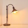 Lampe à poser Nibyn Beige, Brun foncé, 1 lumière
