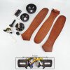 Ventilateur de plafond Follseland Brun, Couleur bois, Noir
