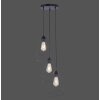 Suspension Leuchten-Direkt SKELETTON Noir, 3 lumières