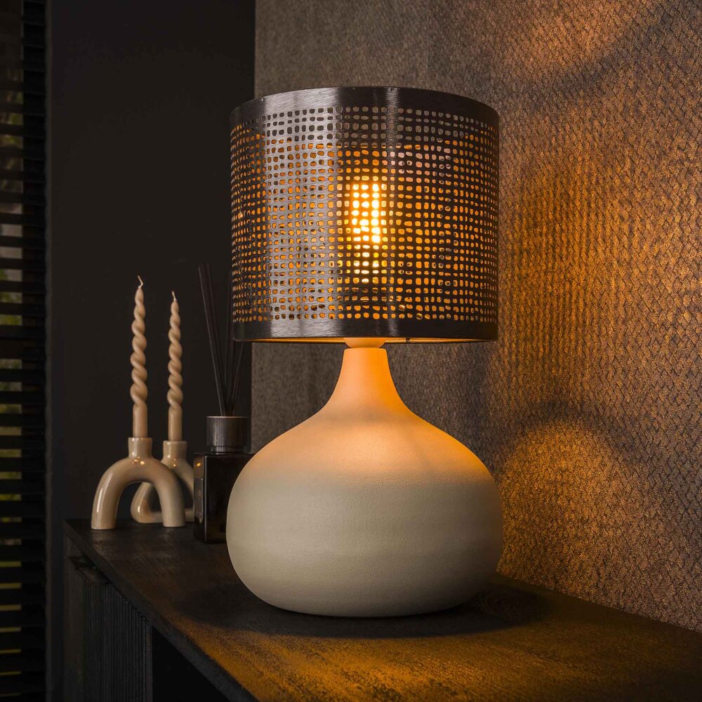 Lilleballe Lampe à poser Crème, Gris, 1 lumière main product photo
