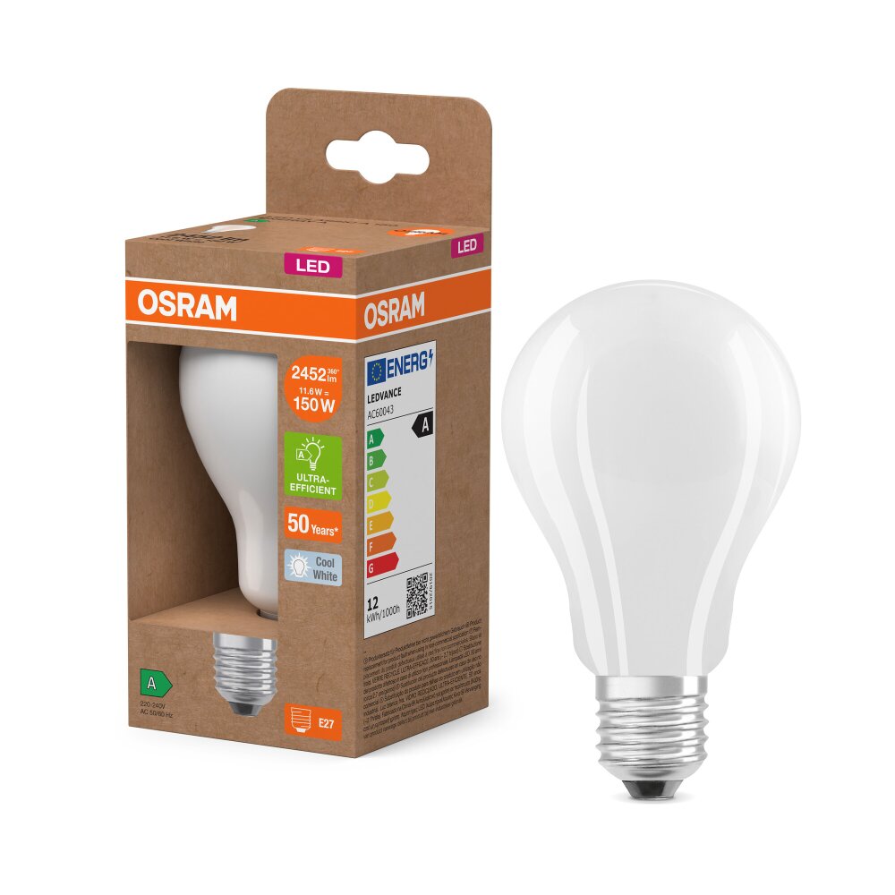 Luminaires Osram E27 11.6 Watt blanc neutre 2452 Lumen main product photo