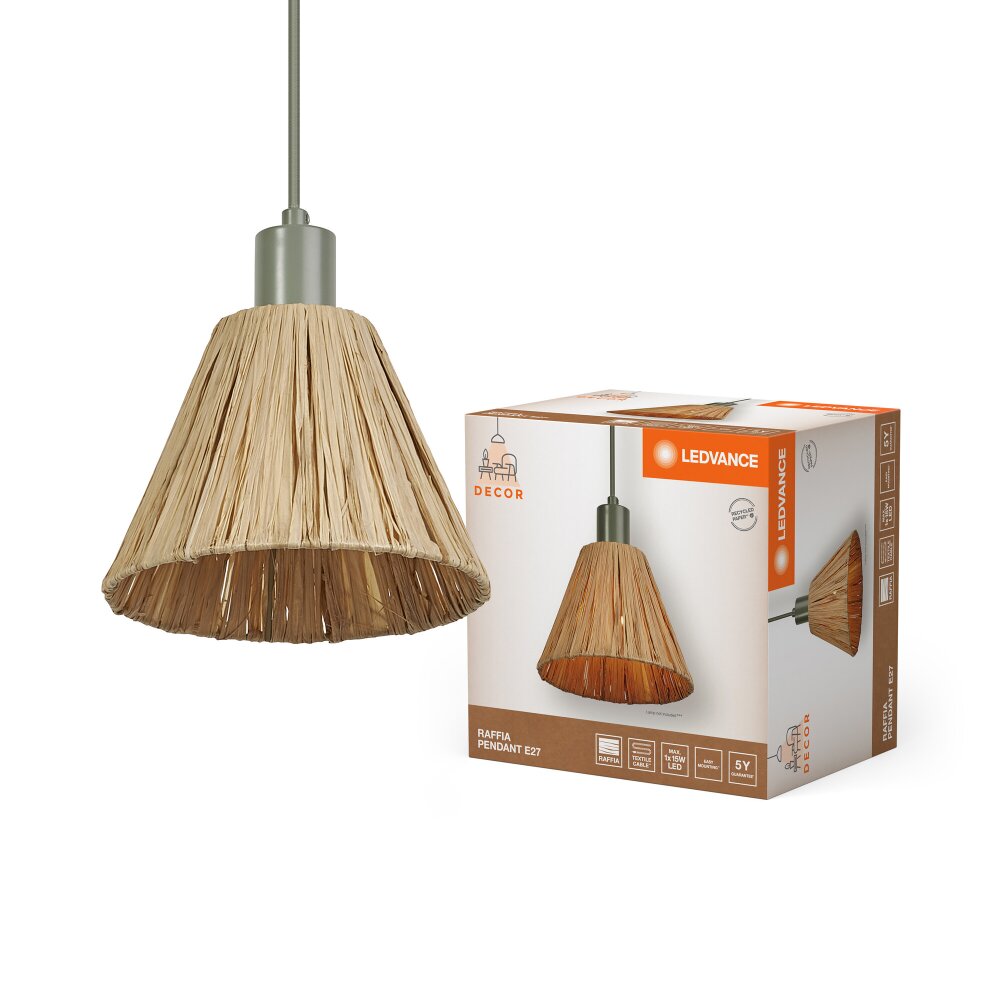 DECOR Applique murale / Plafonnier Luminaires Ledvance Noir, 1 lumière main product photo