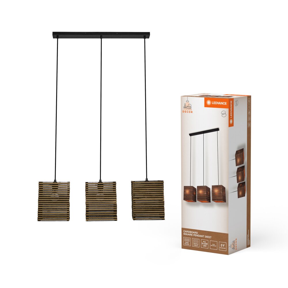 DECOR Applique murale / Plafonnier Luminaires Ledvance Brun, 3 lumières main product photo