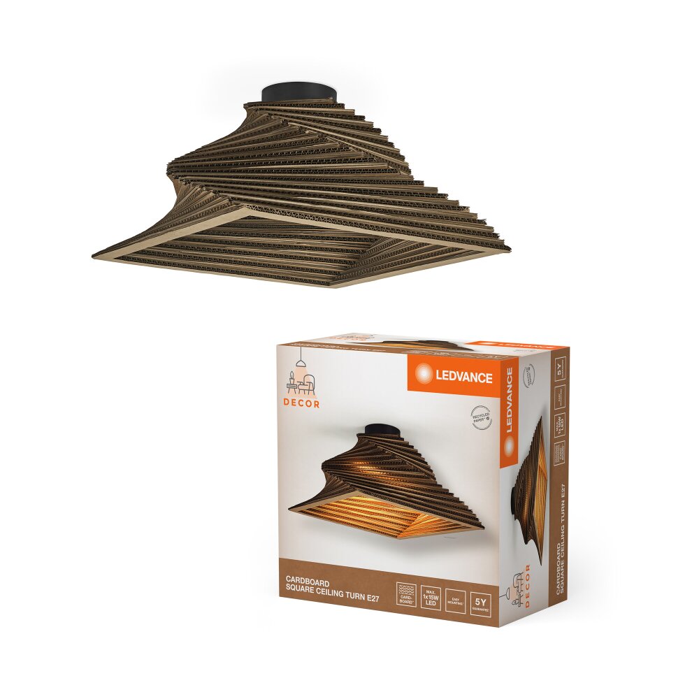 DECOR Applique murale / Plafonnier Luminaires Ledvance Brun, 1 lumière main product photo