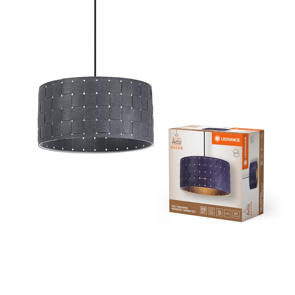 DECOR Applique murale / Plafonnier Luminaires Ledvance Gris, 1 lumière main product photo