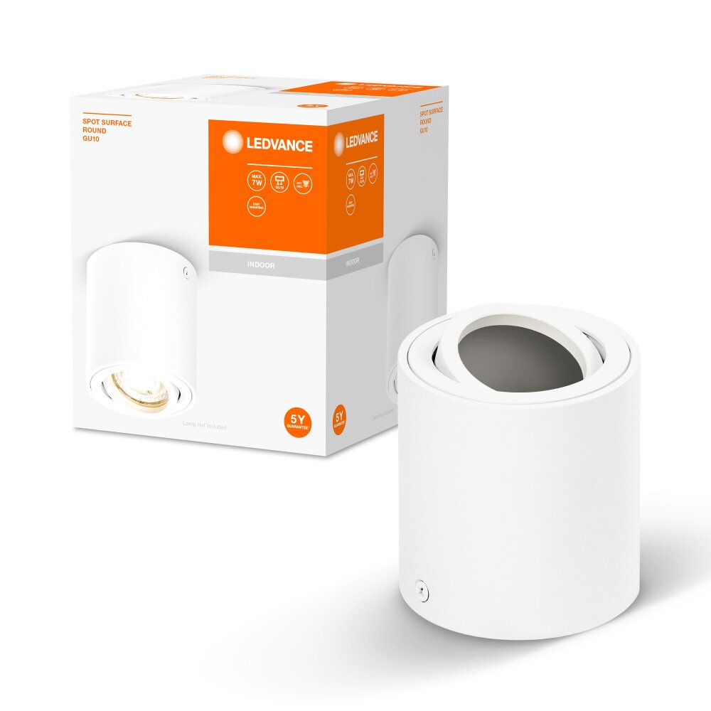 Surface Applique murale / Plafonnier Luminaires Ledvance Blanc, 1 lumière main product photo