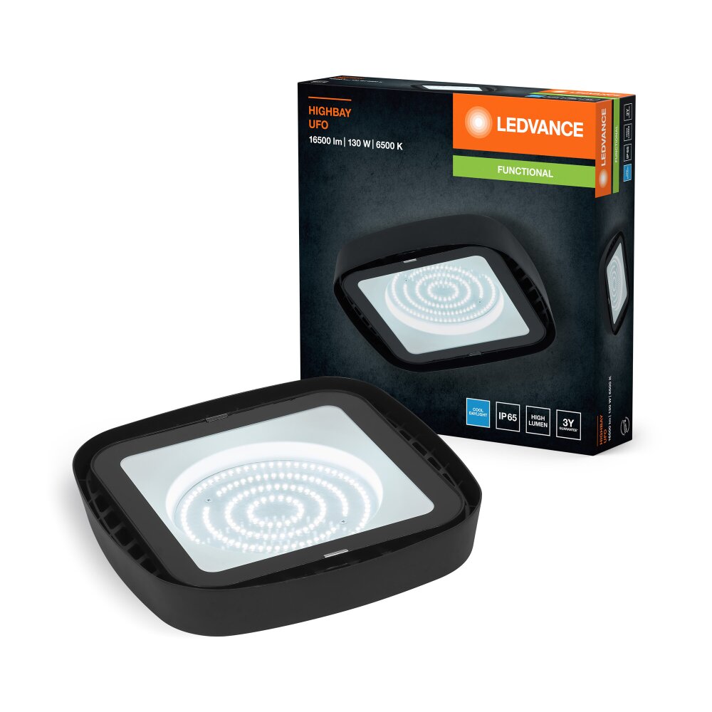 HIGHBAY Applique murale / Plafonnier Luminaires Ledvance LED Noir, 1 lumière main product photo