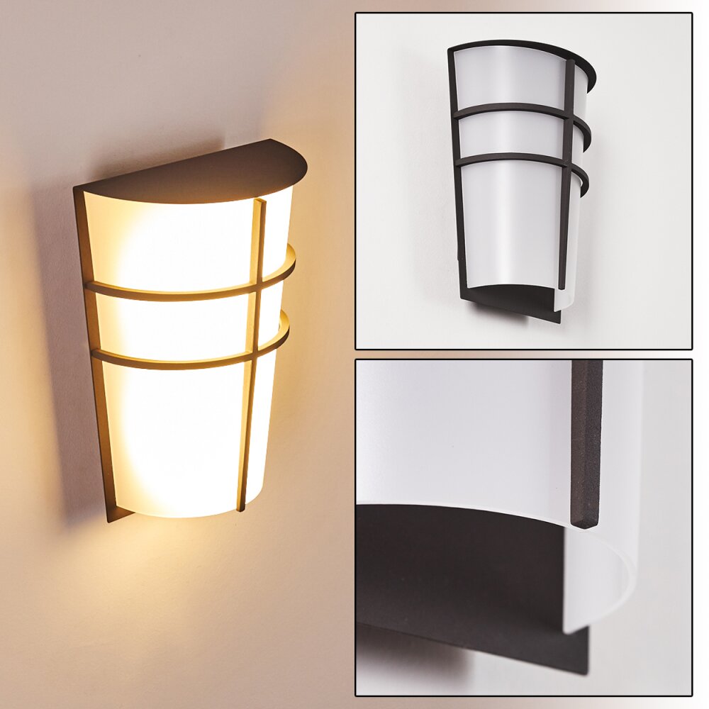Applique murale d'extérieur Lamarche LED Anthracite, 2 lumières main product photo