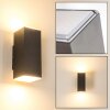 Applique murale d'extérieur Laxa LED Argenté, 2 lumières