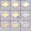 Plafonnier Cambote LED Blanc, 1 lumière, Télécommandes