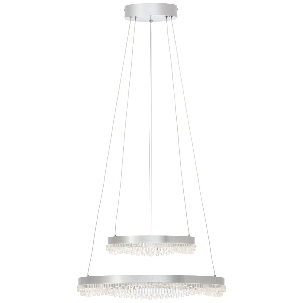 Aurora Suspension Luminaires Brilliant LED Argenté, 1 lumière, Télécommandes main product photo
