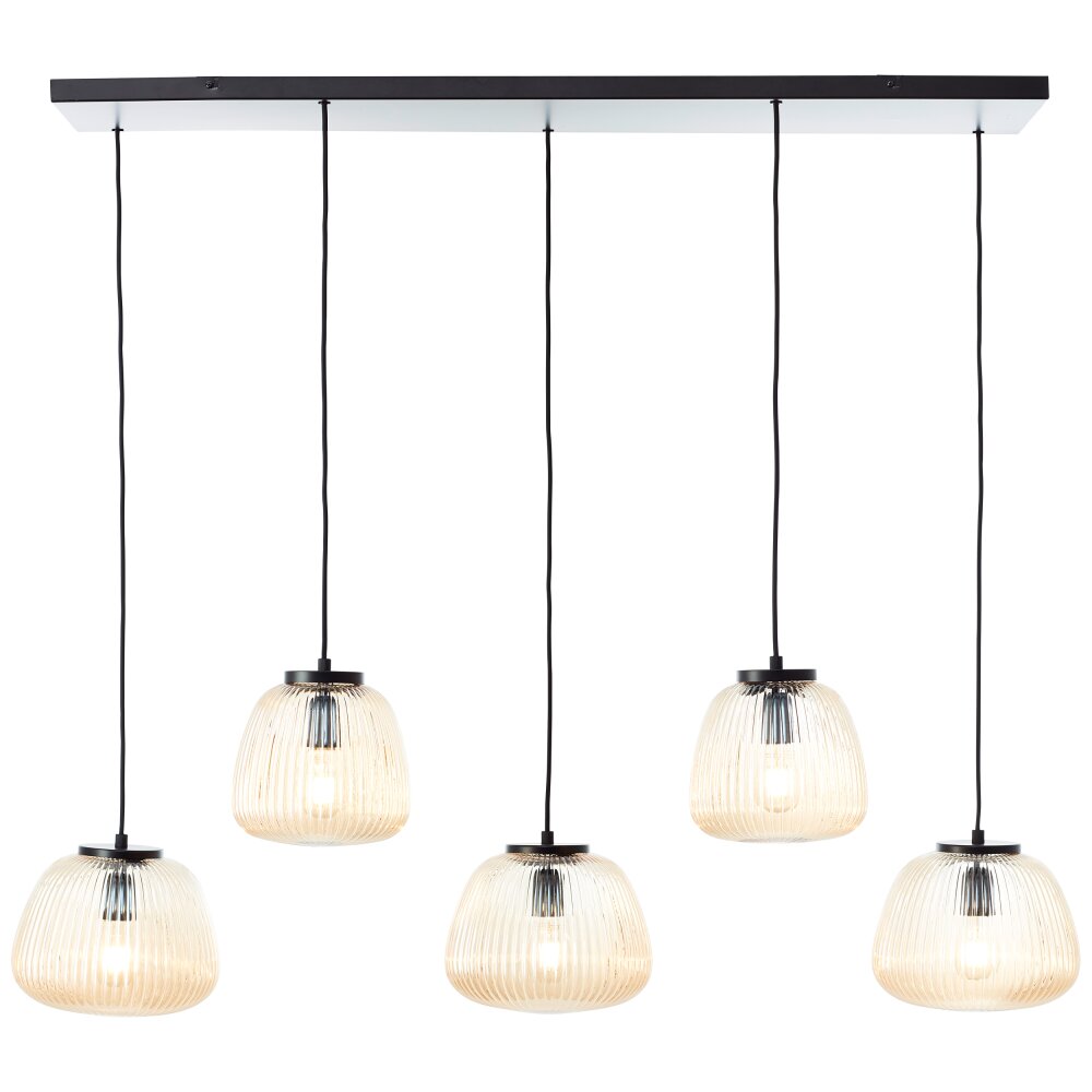 Kaizen Suspension Luminaires Brilliant Noir, 5 lumières main product photo