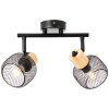 Giada Spot de plafond Luminaires Brilliant Noir, 2 lumières