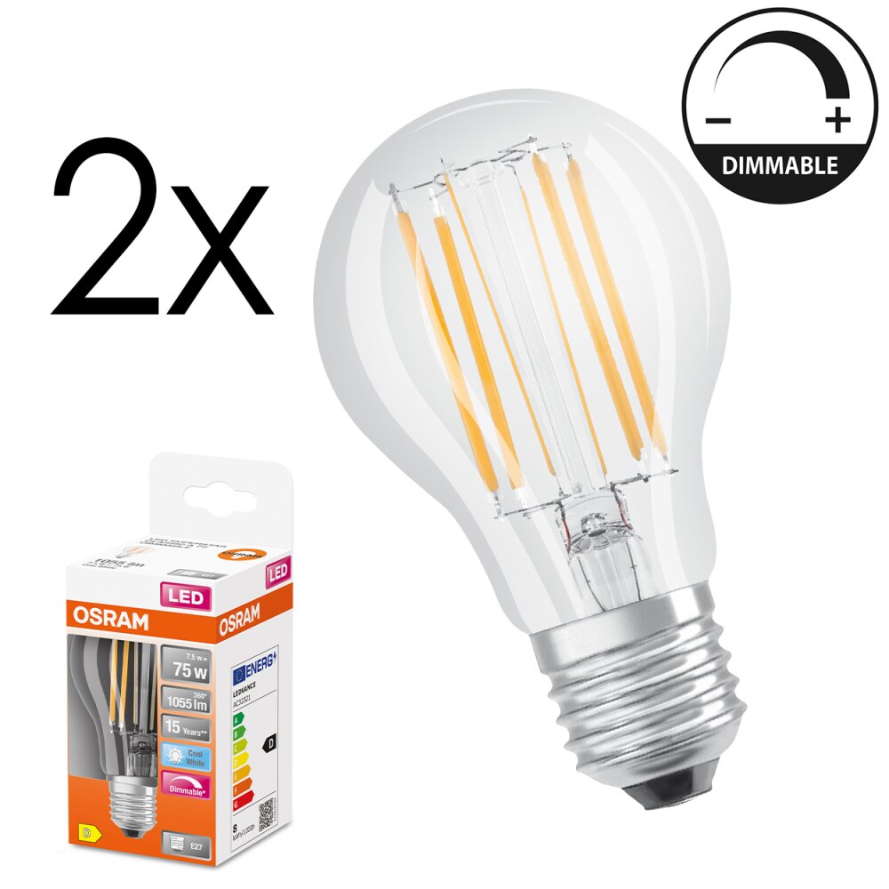 E27 LED 7.5 Watt blanc neutre dimmable 1055 Lumen main product photo
