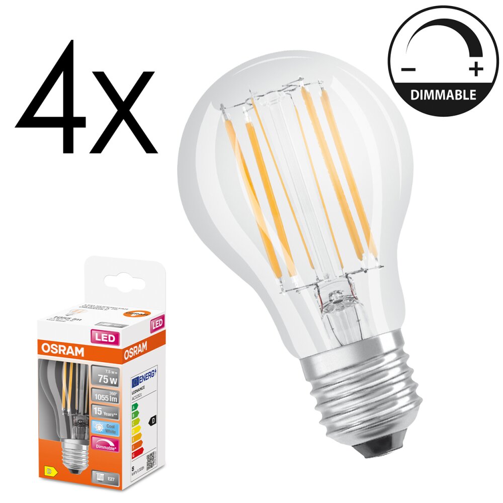 E27 7.5 Watt blanc neutre dimmable 1055 Lumen main product photo