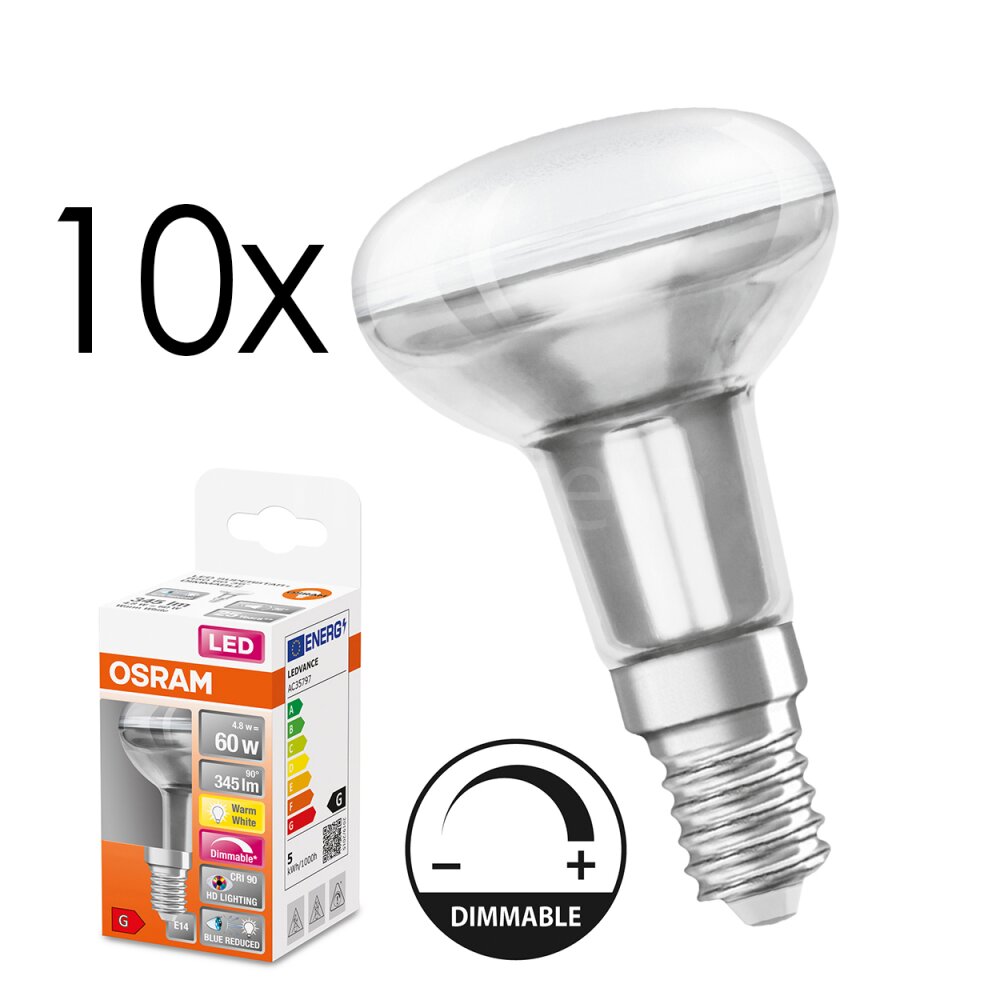 E14 LED 4.8 Watt blanc chaud dimmable 345 Lumen main product photo