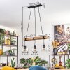 Koyoto Suspension, Boule lumineuse, Suspension Écru, Noir, 3 lumières