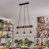 Koyoto Suspension, Boule lumineuse, Suspension Écru, Noir, 3 lumières