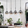 Gastor Suspension, Boule lumineuse, Suspension Clair, Fumé, 4 lumières
