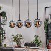 Gastor Suspension, Boule lumineuse, Suspension Chrome, Fumé, 4 lumières