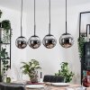Gastor Suspension, Boule lumineuse, Suspension Chrome, Fumé, 4 lumières