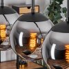 Gastor Suspension, Boule lumineuse, Suspension Chrome, Fumé, 4 lumières