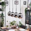 Gastor Suspension, Boule lumineuse, Suspension Chrome, Fumé, 4 lumières