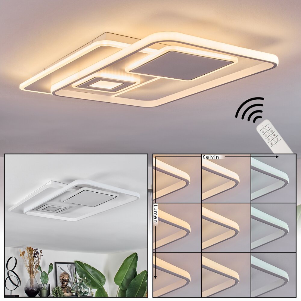 Sezures Plafonnier LED Blanc, 1 lumière, Télécommandes main product photo