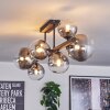 Chehalis Plafonnier, Boule lumineuse Clair, Fumé, 8 lumières