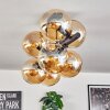 Gastor Plafonnier, Boule lumineuse Ambre, 8 lumières