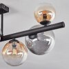 Chehalis Plafonnier, Boule lumineuse Ambre, Clair, Fumé, 8 lumières