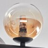 Chehalis Plafonnier, Boule lumineuse Ambre, Clair, Fumé, 8 lumières