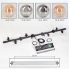 Chehalis Suspension, Boule lumineuse, Suspension Ambre, Fumé, 10 lumières