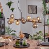 Chehalis Suspension, Boule lumineuse, Suspension Ambre, Fumé, 10 lumières