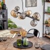 Chehalis Suspension, Boule lumineuse, Suspension Ambre, Fumé, 10 lumières
