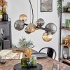 Chehalis Suspension, Boule lumineuse, Suspension Ambre, Fumé, 8 lumières