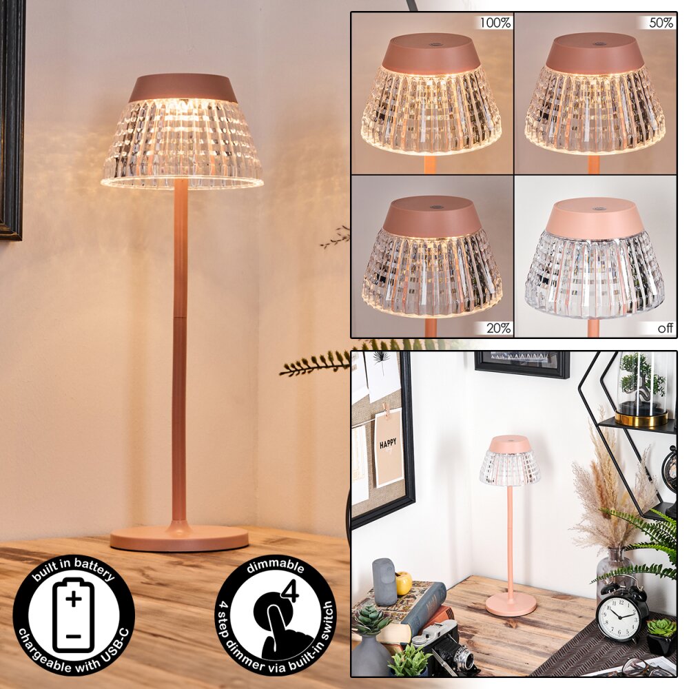 Macos Lampe de bureau, Lampe à poser, Liseuse LED Rose, 1 lumière main product photo