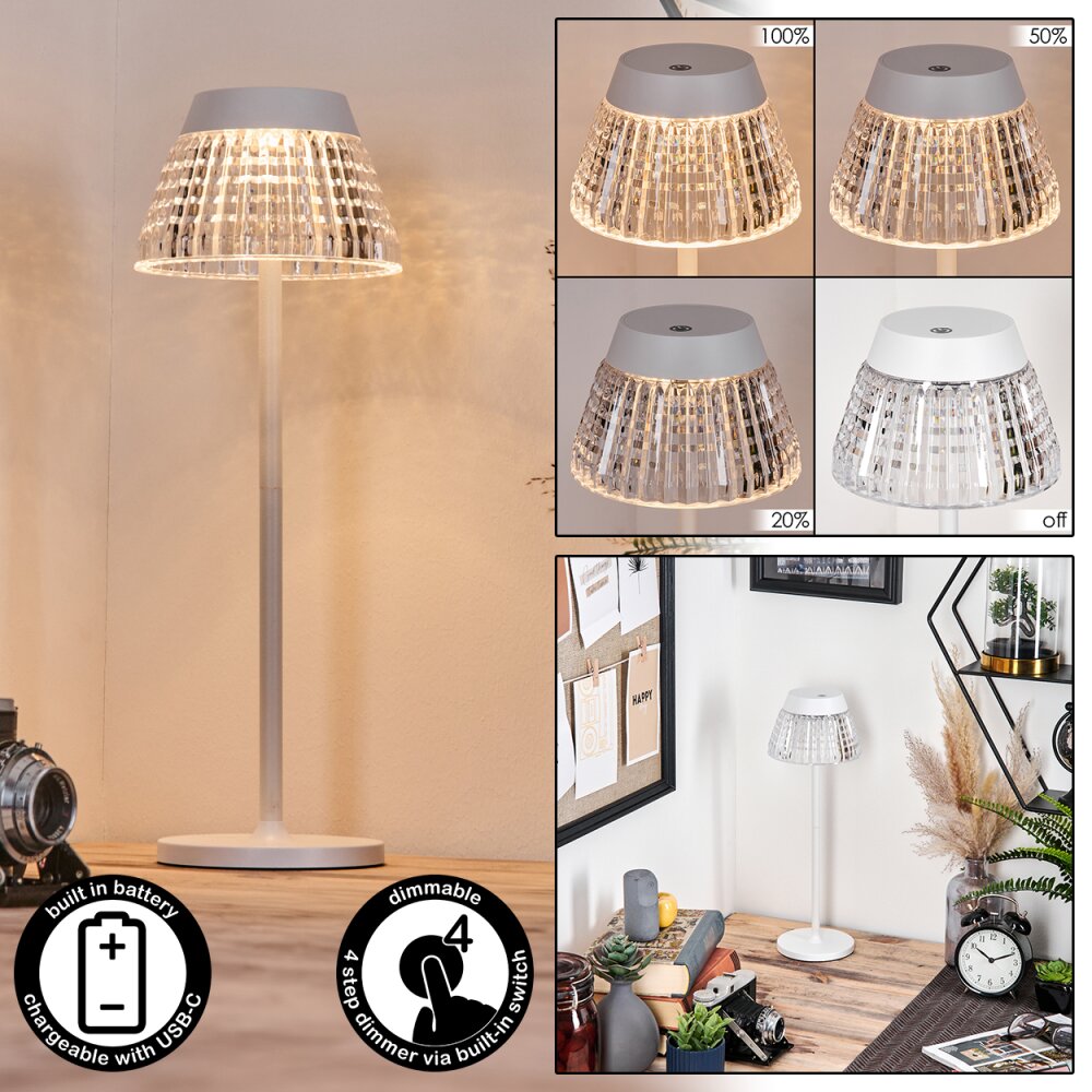 Macos Lampe de bureau, Lampe à poser, Liseuse LED Blanc, 1 lumière main product photo