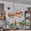 Chehalis Suspension, Boule lumineuse, Suspension Ambre, Fumé, 10 lumières